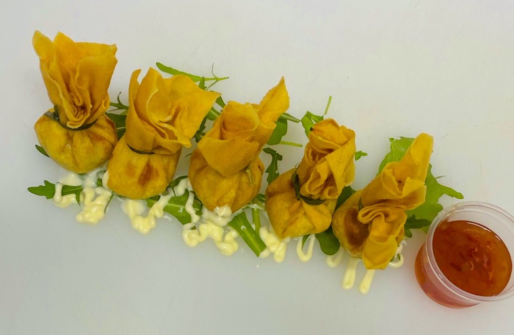 210. Tasuki (Gebackene Garnelenteigtaschen 5 Stück)