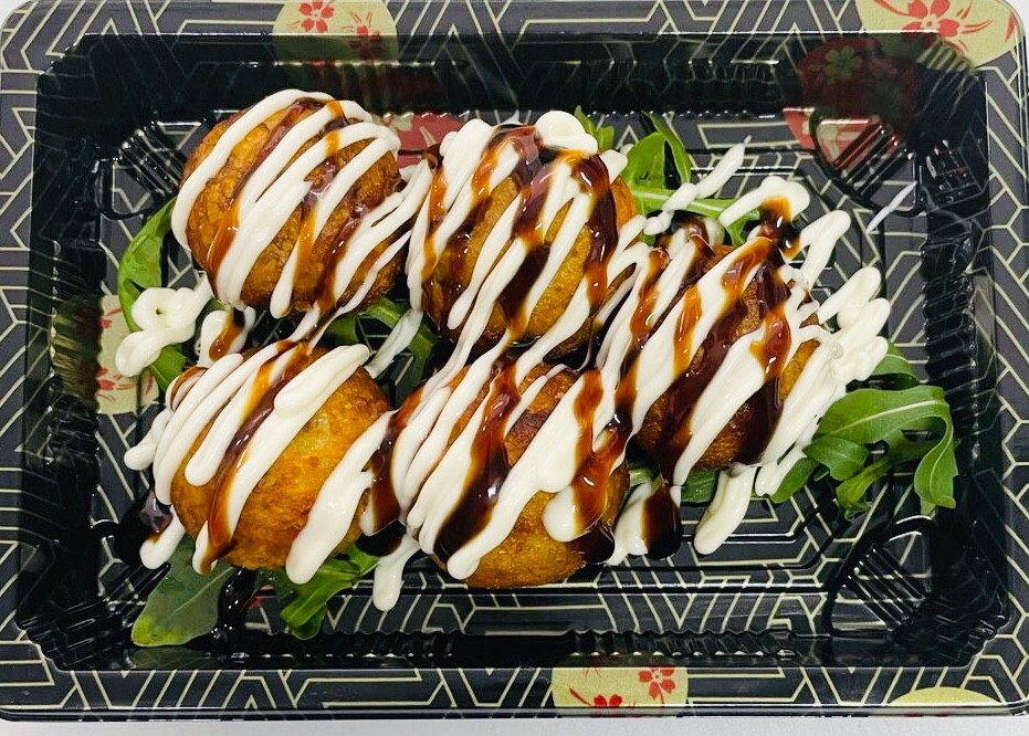 212.Takoyaki (Teigbällchen mit Oktopusfüllung)5 stück